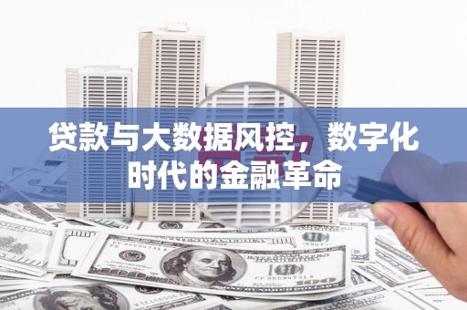 本溪贷款与大数据风控，数字化时代的金融革命