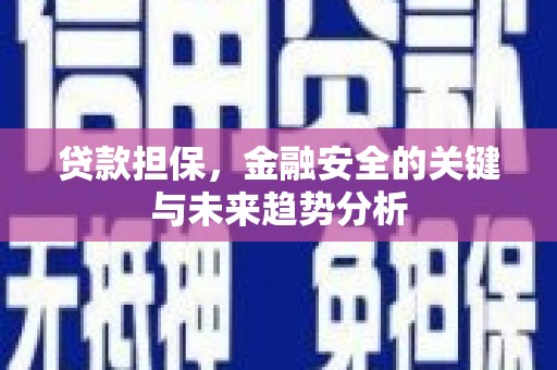 本溪贷款担保，金融安全的关键与未来趋势分析