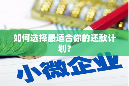 本溪如何选择最适合你的还款计划？