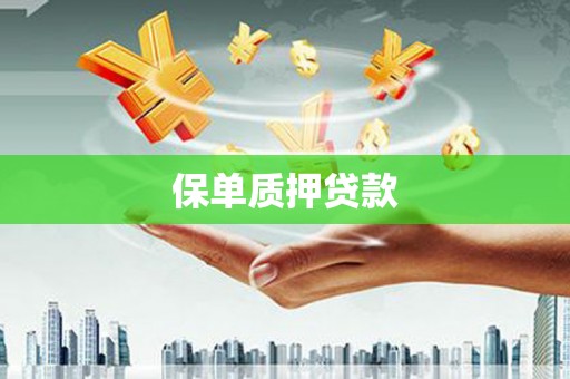 本溪保单质押贷款