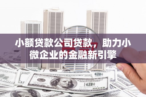 本溪小额贷款公司贷款，助力小微企业的金融新引擎