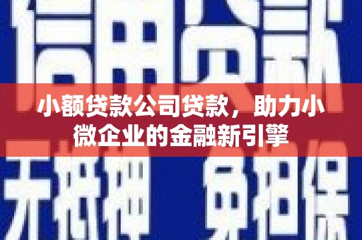 本溪小额贷款公司贷款，助力小微企业的金融新引擎