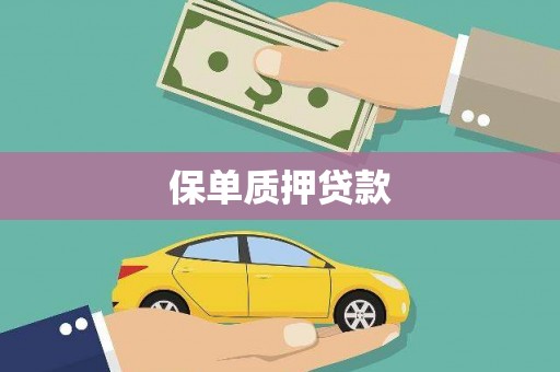 本溪保单质押贷款